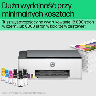 Printer multifunksional HP Smart Tank 580, Inkjet termal, i hirtë