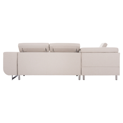 Divan këndor krevat Encore HM3301.03L, me arkë, 285x205 cm, bezhë