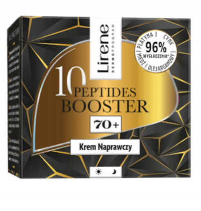 Kрем за лице Lirene 10 Пептиди Booster Repair 70+, против брчки, 50 ml