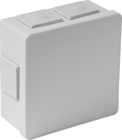 Kuti hermetike sipërfaqësore Vimar, 86x86x40mm, IP55, gri ash