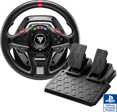 Timoni lojërash Thrustmaster T128 + TH8S Shifter, Force Feedback, 900°, për PS5 PS4 PC