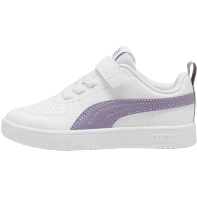 Детски спортски патики Puma Rickie AC+ PS, бели со виолетова боја