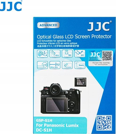 Mbrojtës ekrani JJC për Panasonic Lumix DC-S1H, xham i temperum, LCD, transparent