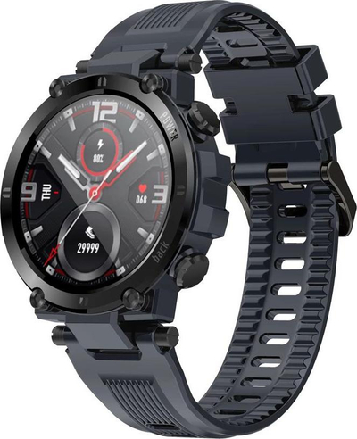 Orë inteligjente sportive Senbono D13, ekran 1.3", IP67, e zezë gri