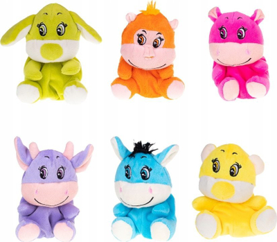 Lodër pelushi Colorful ZOO Small Bag 02113, me kapëse, shumëngjyrëshe