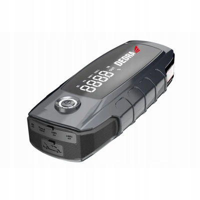 Powerbank Dedra, 16000mAh, funksion ndezjeje motori, ekran LCD, gri