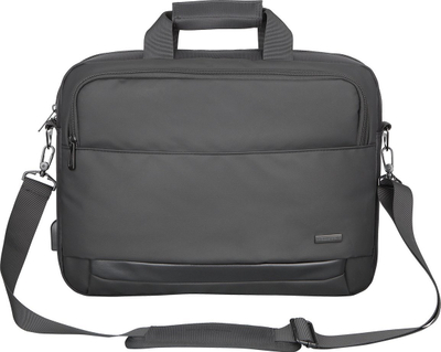 Çantë laptopi Modecom Porto 15, 15.6", port USB, gri