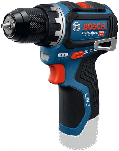 Stërvitëse kaçavidë pa kabllo Bosch GSR 12V-32, 12V, për punë profesionale