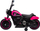 Motoçikletë elektrike FASTER Chopper, 6V, rrota anësore, e kuqe