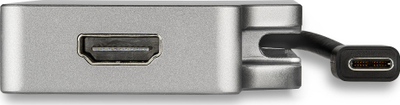 Adapter video USB C StarTech 4 në 1, HDMI mDP VGA DVI, 4K, gri metalik