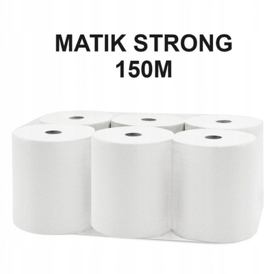 Letër tharëse System Automatik Top TMK, 150m, 2 shtresa, 6 copë, e bardhë