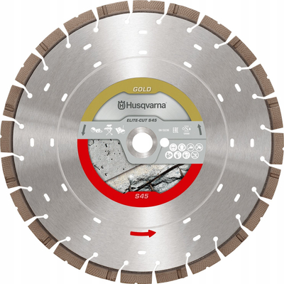 Disk diamanti Husqvarna TC S50+, 400mm, për beton edhe tulla, ngjyrë argjendtë