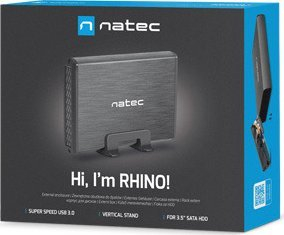 Надворешно куќиште за HDD 3.5 инчи Natec Rhino NKZ-0448, USB 3.0, SATA, црно