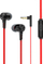 Kufje in-ear Somostel SMS-SJ01B, 3.5 mm, kabllo e sheshtë, të zeza me të kuqe
