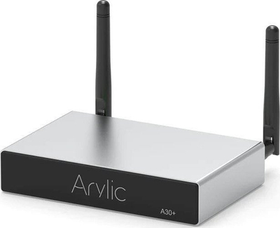 Amplifikator stereo Arylic A30 Plus, streamer multiroom me Wi‑Fi e Bluetooth, i vogël, i zi
