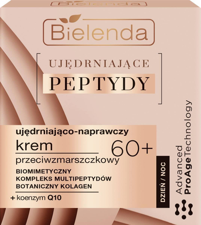 Krem fytyre Bielenda Firming Peptides 60+, për ditë edhe natë, kundër rrudhave, 50 ml