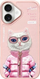 Mbulesë telefoni Nimmy Cool&amp;Cute 2.0 Cat, për iPhone 16 6.1", rozë