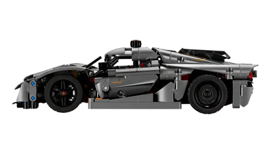 Lodër ndërtimi LEGO Technic 42173 Koenigsegg Jesko, hypercar, gri