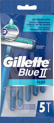 Briskë njëpërdorimëshe Gillette Blue II Plus, 2 tehe, paketim 5 copë, blu