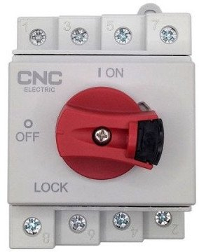 Nderpreres DC fotovoltaik 4P, 32A, 1000VDC, per shine DIN