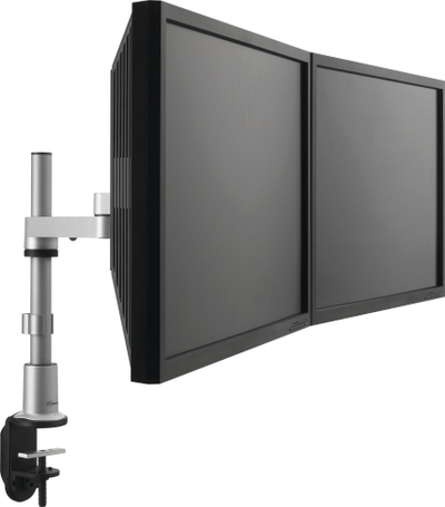 Pllakë adapteri për monitor Vogel's PFA 9102, 2 ekrane LCD, VESA 75/100, alumin ngjyrë argjendi