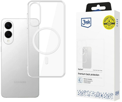 Mbulesë telefoni 3MK MagCase për Samsung Galaxy S25 Edge, MagSafe, transparente