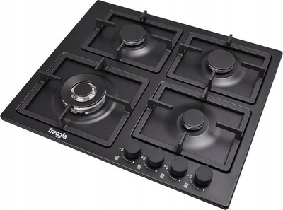 Plitë gazi Freggia HH640VGTAN, 4 vatra, çelik, e zezë