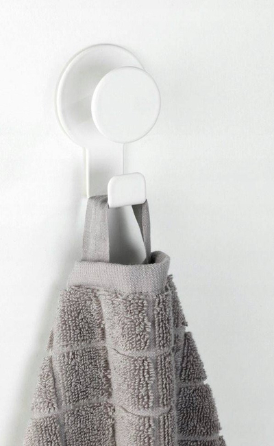 Varesë muri WENKO Blandas, çelik inox, ngjitëse, e bardhë mat
