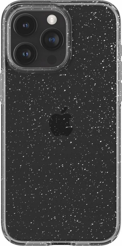 Kapak telefoni Spigen Liquid Crystal Glitter për iPhone 16 Pro Max, Crystal Quartz, transparent me shkëlqim