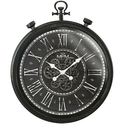 Orë muri MPM Quality Vintage Timekeeper E01.4326.90, e zezë