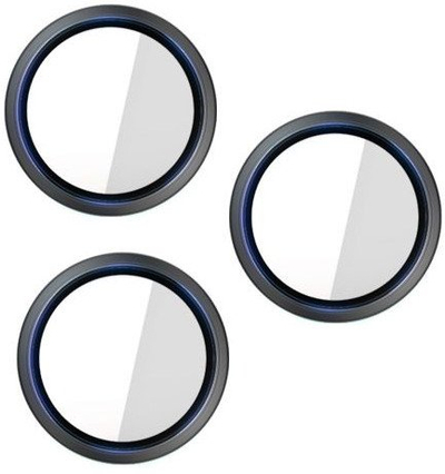 Mbrojtës camere 3mk Lens Protection Pro, për iPhone 16 Pro 16 Pro Max, 9H, i zi