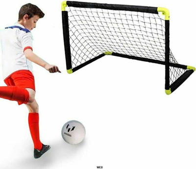 Portë futbolli Dunlop Foldable Soccer Goal, 50x44x44cm, për fëmijë, e verdhë e zezë