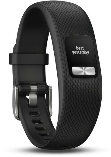 Byzylyk për aktivitet Garmin Vivofit 4, ekran me ngjyra, i papërshkueshëm nga uji, i zi