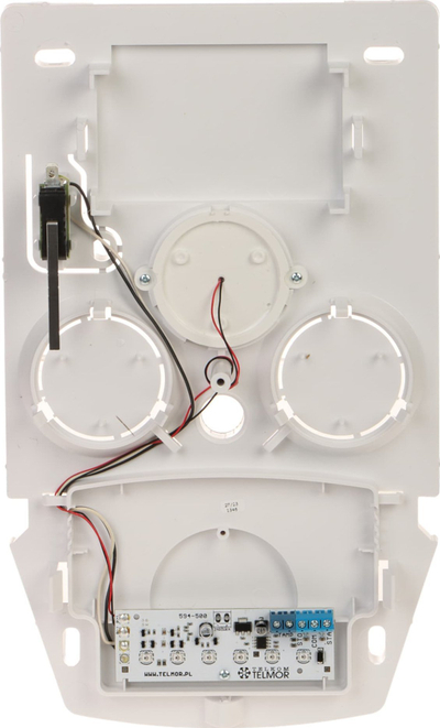 Sirena jashtme Telmor TSZ-4D, 12V DC, me dritë LED, e bardhë
