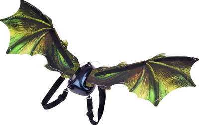 Krahë dragoi për kostum RockWoo Dinosaur Wings, me drita LED, për kalamaj 3+, jeshil