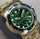 Orë burrash Invicta Pro Diver 0075 Chronograph, quartz, e veshur me ar 18k, e artë