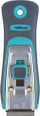 Gërvishtës metalik Wolfcraft Scraper Profi, teh 38mm, trup plastike, gri