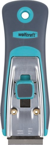 Gërvishtës metalik Wolfcraft Scraper Profi, teh 38mm, trup plastike, gri