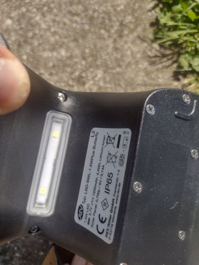 Llambë diellore LED REV Butterfly, 1.5W, me sensor lëvizjeje, e bardhë