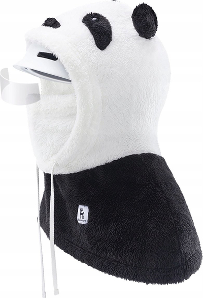 Balakllavë ski Qunature Panda, fleece 2 shtresa, madhësia L, bardh e zez