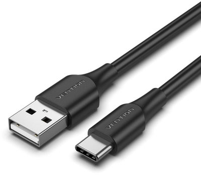 Kabllo USB në USB C Vention, 3A, 3m, i zi