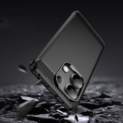 Kuti mbrojtëse Tech-Protect TPUCarbon për Xiaomi Redmi Note 13 4G LTE, TPU, e zezë