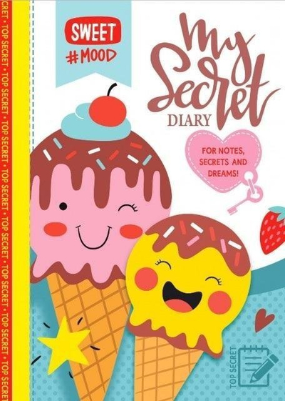 Ditari Glitter Sweets, 135x197mm, 48 fletë me rrjetë, shumëngjyrësh