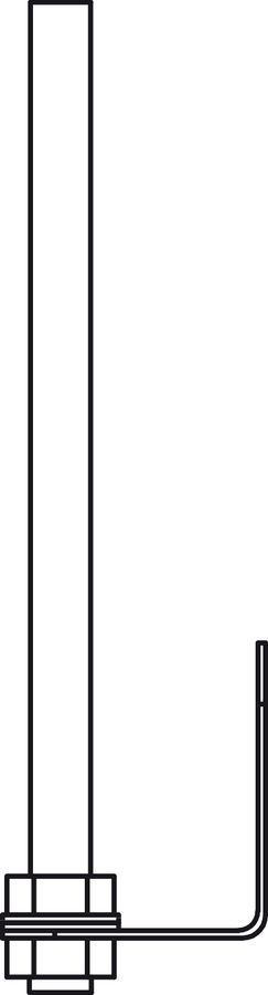 Bazë alumini për kolonë sinjalizuese Spamel, 24.5 cm