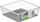 Organizues sirtari Curver Sistemo 6, 15x15x5 cm, plastik, gri transparent