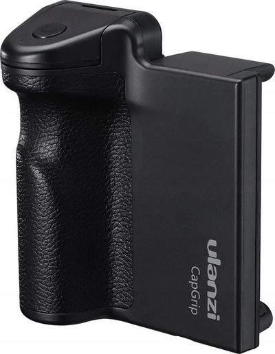 Dorezë fotografimi Ulanzi CapGrip me Bluetooth, për telefona 4.5–6\", e zezë