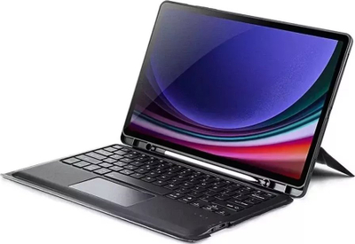 Kapak me tastierë Dux Ducis DK për Samsung Tab S9 Plus, Bluetooth, me vend për stylus, i zi