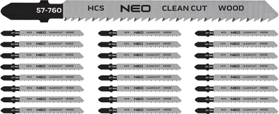 Brisçe sharre pendul Neo 57-760, 10 TPI, HCS, T-shank, set 25 copë
