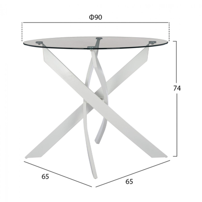 Set ngrënieje Ø90 cm + 4 karrige Vegas (HM11694.02)