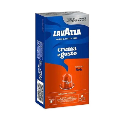 Lavazza Crema e Gusto Forte, përzierje kompatibile me Nespresso® (10 kapsula)
